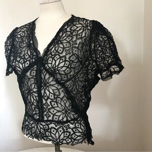 Vintage Black lace top